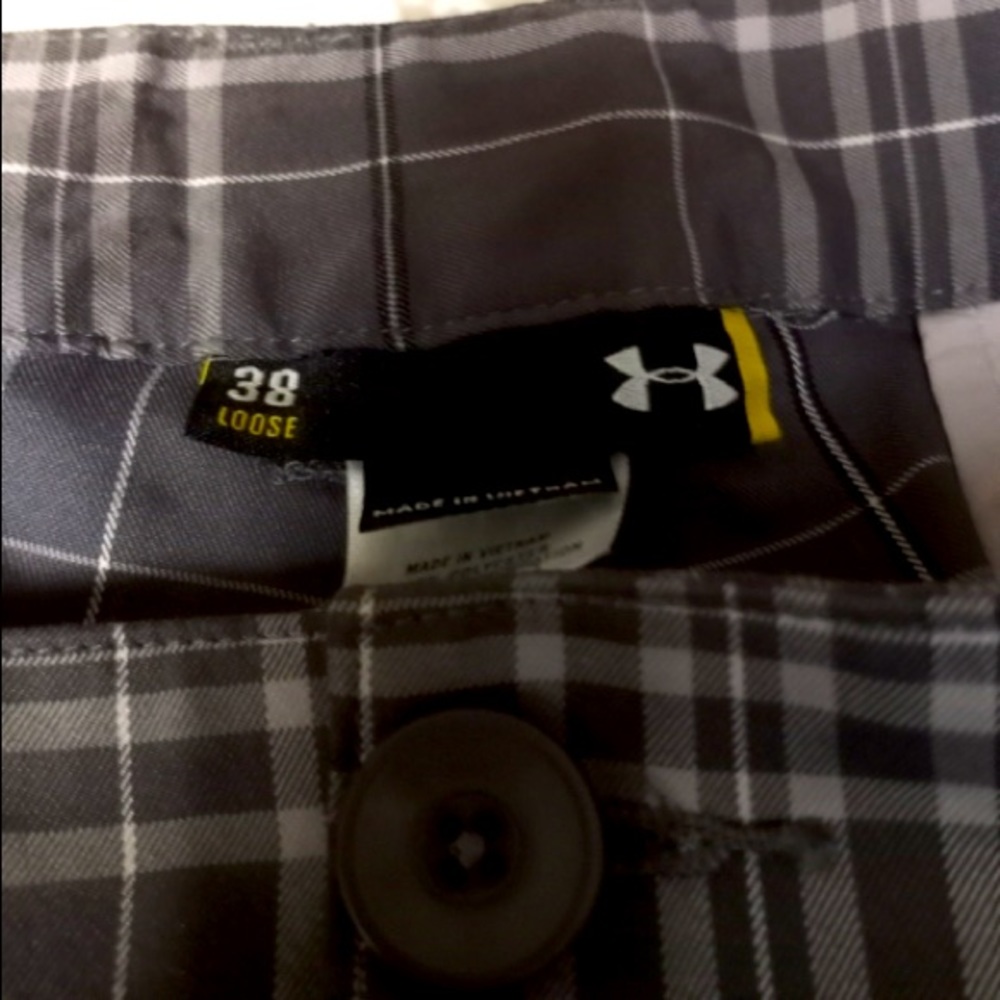 Mizzou Under Armour plaid shorts.